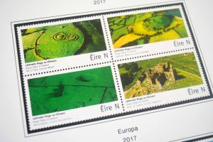 COLOR PRINTED IRELAND 2011-2020 STAMP ALBUM PAGES (60 illustrated pages)