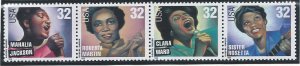 US Cat # 3216-19, Strip of 4, Gospel Singers, M-NH*-