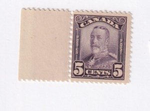 CANADA # 153 VF-MNH KGV 5cts SCROLL ISSUE CAT VALUE $40