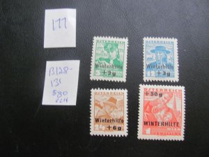 AUSTRIA 1935 MINT VLH  SC B128-131 SET  XF $80 (177)