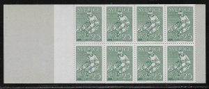 SWEDEN SC# 622a COMP BKLT/20  FVF/MNH 1963