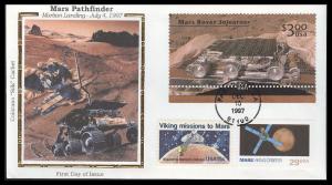 #3178 Mars Pathfinder Combo Silk FDC