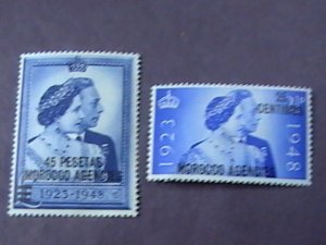 GREAT BRITAIN/BOA/MOROCCO # 93-94-MINT/HINGED--COMPLETE SET--1948