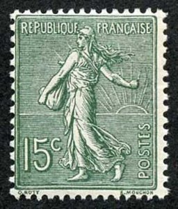 France SG316c 1903 15c green Sower Fresh M/M