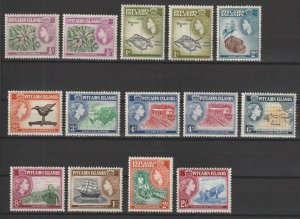 PITCAIRN ISLANDS 1957/63 SG 18/28 + 18a/19a MNH Cat £71.25