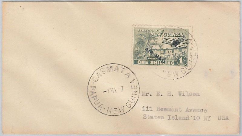 51957 - PAPUA NEW GUINEA -  POSTAL HISTORY - COVER from CASMATA - AIRPLANES