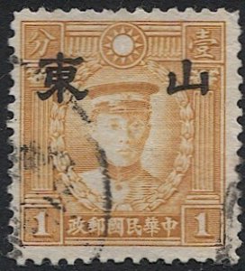 CHINA  No. China Japanese Occupation (Shantung) 1941 1c Sc 6N46  Used  VF