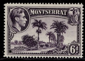 MONTSERRAT GVI SG107a, 6d violet, LH MINT.