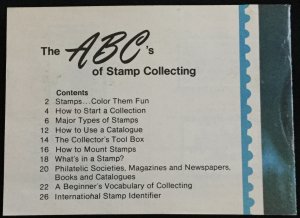 The ABC’s of Stamp Collecting published by Scott/1974 31 pages No Stamps