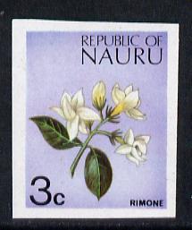 Nauru 1973 Plant (Rimone) 3c definitive (SG 101) unmounte...