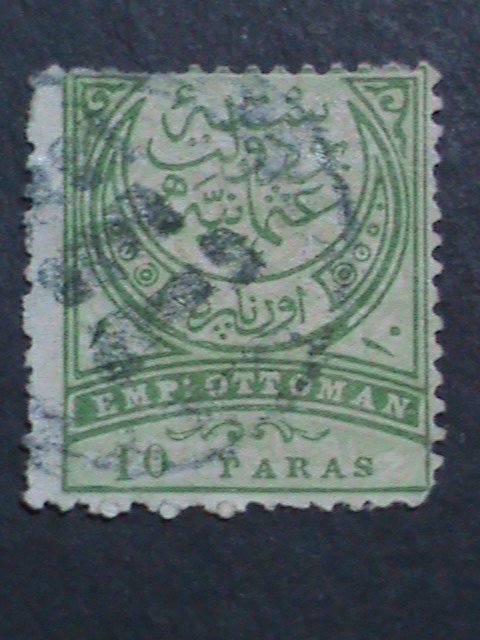 ​TURKEY-1884 SC#67 138 YEARS OLD OTTOMAN EMPIRE USED- STAMP-FINE