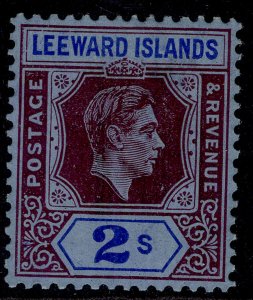 LEEWARD ISLANDS GVI SG111, 2s reddish purple & blue/blue M MINT. Cat £40. CHALKY