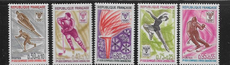 FRANCE, B411-B415, MNH, OLYMPIC GAMES