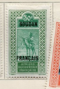 French Soudan 1925-30 Early Issue Fine Mint Hinged 50c. Optd NW-179056