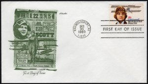 SC#C99 28¢ Blanche Stuart Scott Pioneer Pilot FDC: Artmaster (1980) Unaddressed