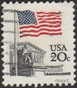 USA #1894 1981 20c Flag Over Court  USED-VF-NH.