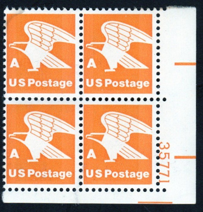 SC# 1735c - (15c) - A Rate Change perf 11.2 - MNH Plate Block/4 - LR # 35771