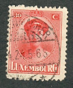 Luxembourg #142 used single