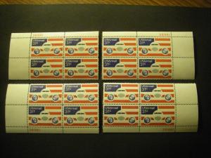 Scott C90, 31c Plane & Flag, PB4 #36981 x 4 Matched Set, MNH Airmail Beauties