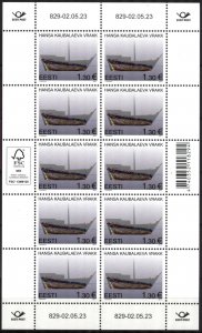 Estonia 2023 Ships Hansa Kaubalaeva Vrakk Sheet MNH