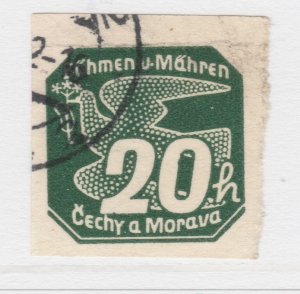 Czechoslovakia Ger. 1939 BOHEMIA AND MORAVIA 20h Protectorate Used A25P41F19239-