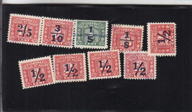 Canada: Excise Tax Stamp, Van Damme #FX103-111, Used (36956)