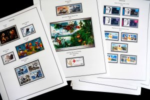 COLOR PRINTED UKRAINE 1992-2010 STAMP ALBUM PAGES (143 illustrated pages)