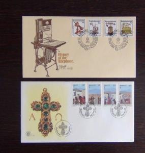 Bophuthatswana 1982 1884 FDC x 10 Nature Easter Birds Telephone Glasses etc 