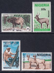 Nigeria 447-450 Animals MNH VF