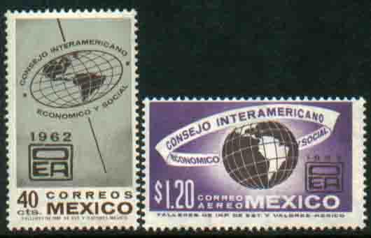 MEXICO 926, C263, Interamer. Economic & Soc Council Mint, NH. VF.