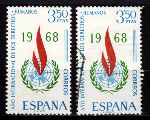 Spain 1968 Human Rights Year, 3p50 [Mint/Used]