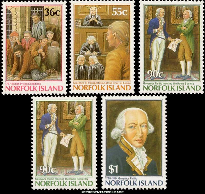 Norfolk Islands Scott 392-396 Mint never hinged.