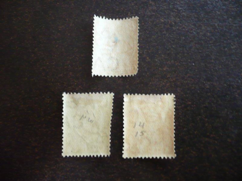 Stamps - Turks & Caicos - Scott# 2, 13, 14 - Used Partial Set of 3 Stamps