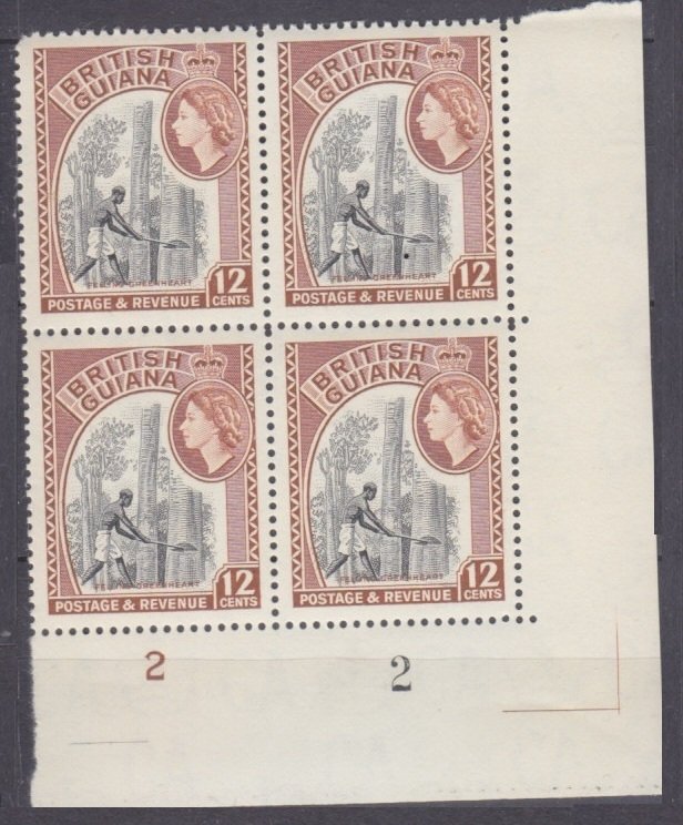 1954 Guyana 206VB Woodcutter / Elizabeth II