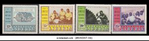 LIBERIA - 1954 UNITED NATIONS TECHNICAL ASSISTANCE SCOTT#C78-81 - 4V - MINT NH