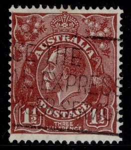 AUSTRALIA GV SG126, 1½d red-brown, FINE USED. Cat £18.