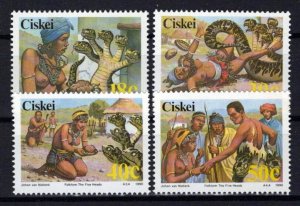 South Africa Ciskei 147-150 MNH Folklore Legends Snakes ZAYIX 0424S0058M