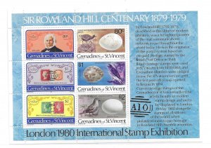 St Vincent Grenadines 1979 Sir Rowland Hill S/S Sc 175a MNH C13
