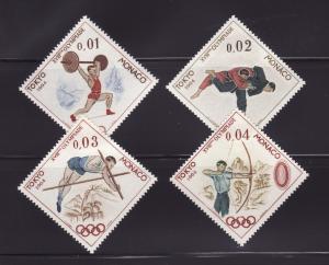 Monaco 592-595 Set MHR Sports, Olympics (A)