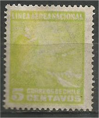 CHILE, 1931  used 5c ,Andes Scott C22