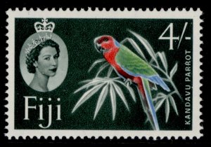 FIJI QEII SG308, 4s red, green, blue & slate-green, NH MINT.