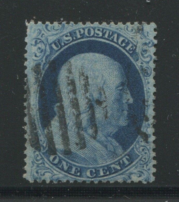 1861 US Stamp #18 1c Used VF type I Canceled Catalogue Value $925 Certified