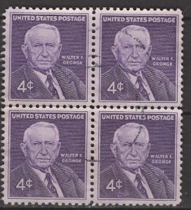 USA; 1960: Sc. # 1170. Used Cpl. Set > Block of Four