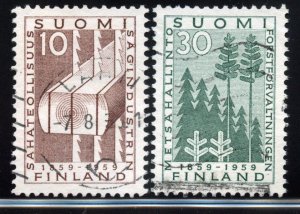 Finland # 361-2, Used.