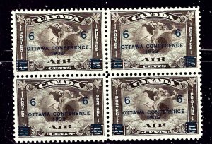 Canada C4 MH 1932 Block of 4    (ap1834)