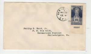 1926 JOHN ERICSSON MEMORIAL 628 FDC SERVICED PHILIP WARD NY GPO PLATE # SINGLE