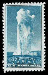 PCBstamps   US # 744 5c Yellowstone, MNH, (17)