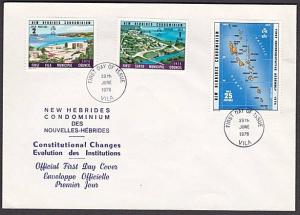 NEW HEBRIDES 1976 Municipal council set on FDC.............................55063