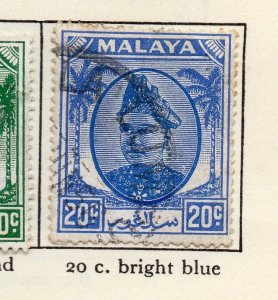 Selangor 1949-52 Early Issue Fine Used 20c. 216344