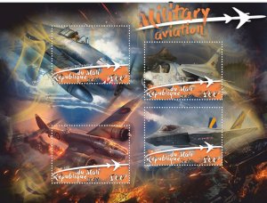 Stamps. Military Aviation 2018 1+1 sheets perforated